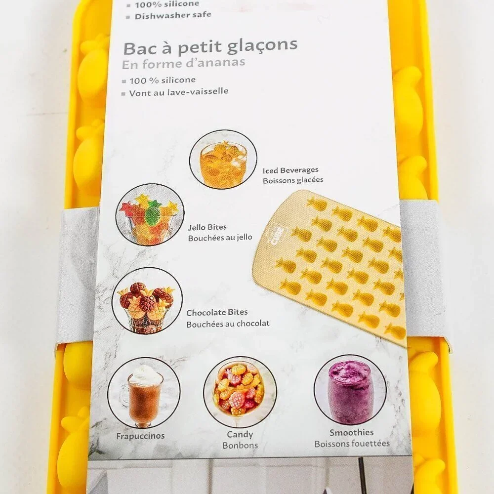 Mini Pineapple Silicone Ice Cube Trays - Set of 2! 🍍🧊